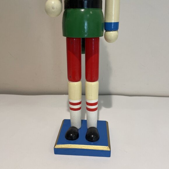 Basketball Player Nutcracker 15" Wood Painted Headband Goatee Sports Figurine - Picture 3 of 11